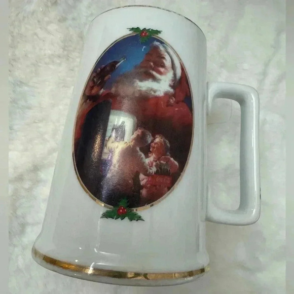 1996 Coca Cola For Santa Coffee Mug Cup Vintage Collectible Christmas Classic - Picture 2 of 11